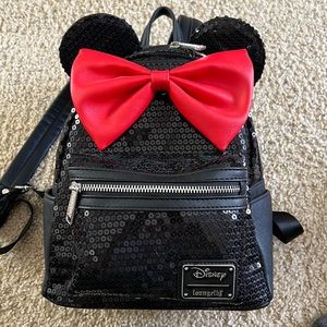 Black sequin Disney Loungefly